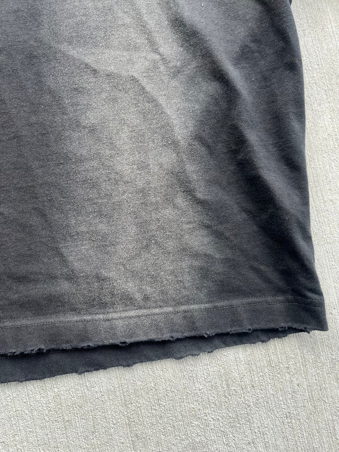 "SUCCESS MADE" Distressed T-shirt Black